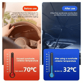 🔥Car Windshield Sun Shade Umbrella – Foldable UV Protection Heat Blocker