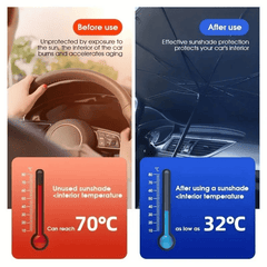 🔥Car Windshield Sun Shade Umbrella – Foldable UV Protection Heat Blocker