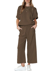 Women's Textured Luxury Lounge Set (Buy 2 Free Shipping)