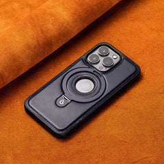 Classic Leather Magnetic iPhone Case with Stand