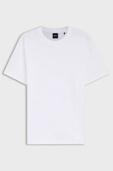 COTTON-BLEND T-SHIRT WITH BUBBLE-JACQUARD STRUCTURE