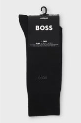 REGULAR-LENGTH LOGO SOCKS IN MERCERISED EGYPTIAN COTTON