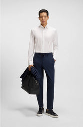 EXTRA-SLIM-FIT SHIRT IN EASY-IRON COTTON-BLEND POPLIN