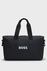 CONTRAST-LOGO HOLDALL WITH DETACHABLE STRAP