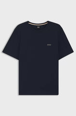 STRETCH-COTTON T-SHIRT WITH EMBROIDERED LOGO