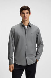 REGULAR-FIT SHIRT IN COTTON POPLIN