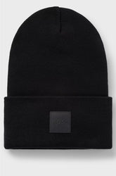 BEANIE HAT IN COTTON WITH LOGO LABEL