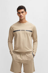 COTTON-TERRY SWEATSHIRT WITH LOGO PRINT
