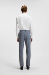 FORMAL TROUSERS IN A PATTERNED VIRGIN-WOOL BLEND
