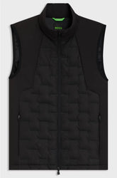 DOWN-FILLED GILET WITH WELDED-LOGO PATTERN
