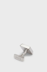 SQUARE BRASS CUFFLINKS WITH ENAMEL INSERT