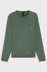 COTTON SWEATER WITH CONTRAST DETAILS