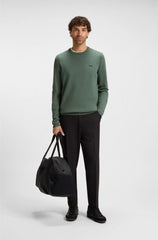 COTTON SWEATER WITH CONTRAST DETAILS