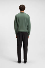 COTTON SWEATER WITH CONTRAST DETAILS