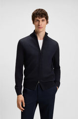 ZIP-UP CARDIGAN IN VIRGIN WOOL