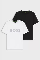 TWO-PACK OF COTTON T-SHIRTS WITH LOGOS