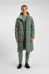 LONG-LENGTH DOWN JACKET IN WATER-REPELLENT STRETCH FABRIC