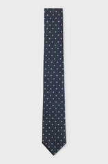 SILK-BLEND TIE WITH MICRO DOUBLE B MONOGRAMS