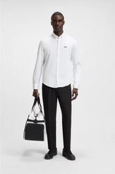 REGULAR-FIT SHIRT IN DYNAMIC COTTON JERSEY