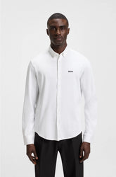 REGULAR-FIT SHIRT IN DYNAMIC COTTON JERSEY