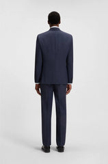 REGULAR-FIT SUIT INMICRO-PATTERNED VIRGIN WOOL