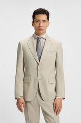 SLIM-FIT SUIT IN CHECKED STRETCH WOOL
