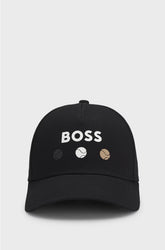 COTTON-TWILL CAP WITH TENNIS ARTWORK