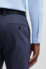 REGULAR-FIT SHIRT IN STRUCTURED STRETCH FABRIC