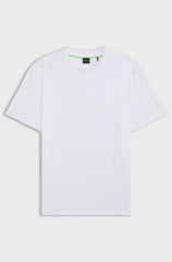 COTTON T-SHIRT WITH JACQUARD PATTERN