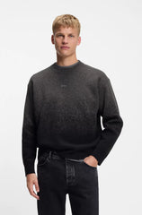 WOOL-BLEND SWEATER WITH DEGRADE PATTERN