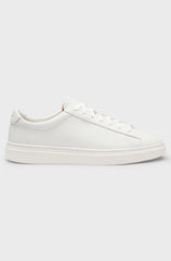 GRAINED-LEATHER TRAINERS WITH RUBBER SOLE