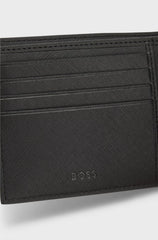 MONOGRAM-STRUCTURE WALLET WITH LOGO TRIM