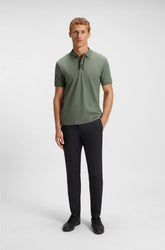PADDY POLO SHIRT WITH STRIPED PLACKET AND LOGO