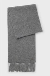 CASHMERE SCARF WITH TWISTED FRINGES