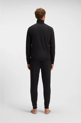 COTTON-TERRY JACKET WITH STRIPE AND LOGO