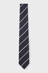 TIE WITH DIAGONAL STRIPE IN SILK BLEND