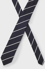 TIE WITH DIAGONAL STRIPE IN SILK BLEND