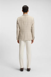 REGULAR-FIT JACKET IN A CHECKED WOOL BLEND