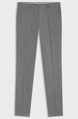 SLIM-FIT TROUSERS INMICRO-PATTERNED VIRGIN WOOL