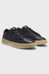 TRAINERS IN GRAINED LEATHER