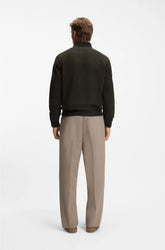 SHEARLING JACKET WITH TWO-WAY ZIP