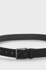 ITALIAN-LEATHER BELT WITH PERFORATED PATTERN
