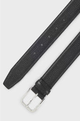 ITALIAN-LEATHER BELT WITH PIN BUCKLE