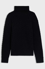 CABLE-KNIT SWEATER IN WOOL AND CASHMERE