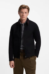 JACKET IN BLACK RIGID DENIM