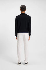 WOOL-BLEND SWEATER WITH MOCK NECK