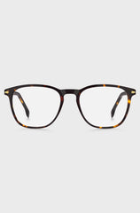 HAVANA-ACETATE OPTICAL FRAMES WITH GOLD-TONE HARDWARE