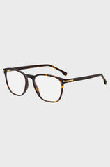 HAVANA-ACETATE OPTICAL FRAMES WITH GOLD-TONE HARDWARE