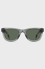 GREY-ACETATE SUNGLASSES WITH 3D LOGO