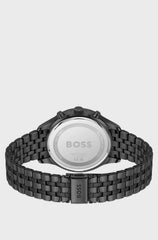 AVERY BLACK-PLATED CHRONOGRAPH WATCH WITH MULTI-LINK BRACELET